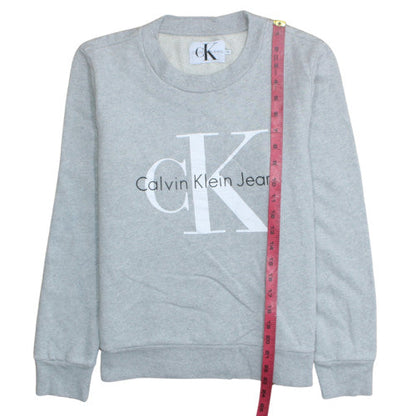 Mens UK Size M Calvin Klein Jeans Grey Pullover Sweatshirt