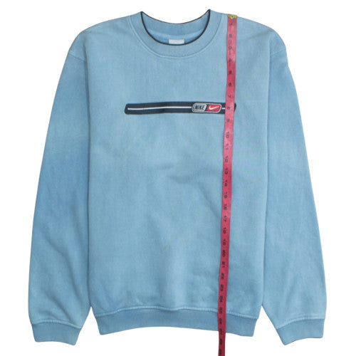 Mens UK Size M Nike Blue Pullover Sweatshirt