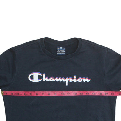 Champion Boys Black Crew Neck Pullover Sweatshirt 13-14 Years
