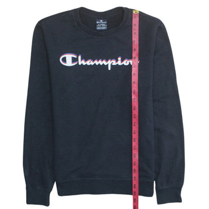 Champion Boys Black Crew Neck Pullover Sweatshirt 13-14 Years