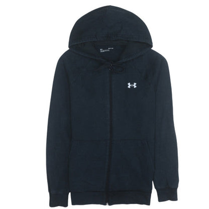Mens UK Size S Under armour Black Full Zip Hoodie