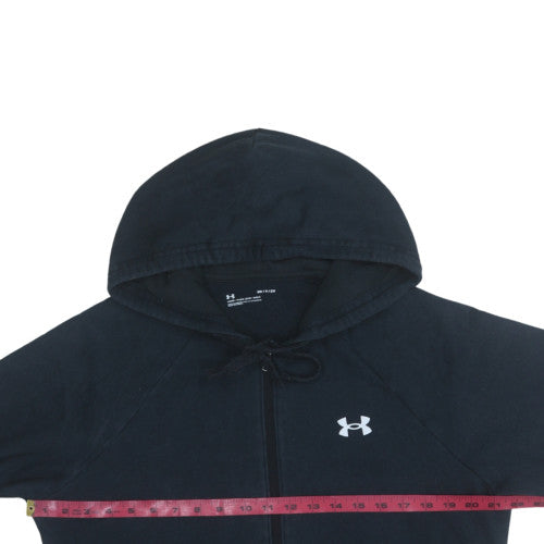 Mens UK Size S Under armour Black Full Zip Hoodie