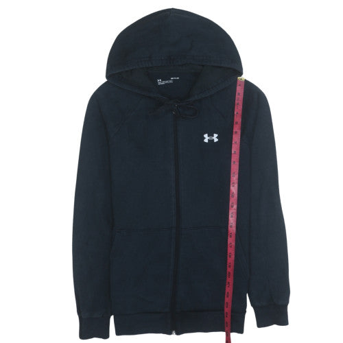 Mens UK Size S Under armour Black Full Zip Hoodie