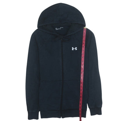 Mens UK Size S Under armour Black Full Zip Hoodie