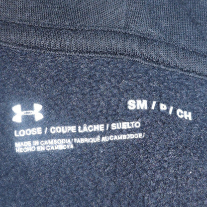 Mens UK Size S Under armour Black Full Zip Hoodie