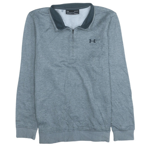 Mens UK Size L Under armour Grey Henley Sweatshirt