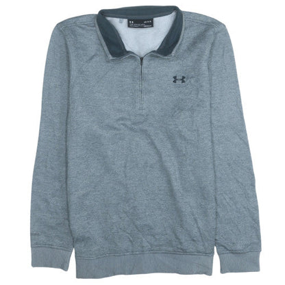 Mens UK Size L Under armour Grey Henley Sweatshirt