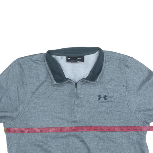 Mens UK Size L Under armour Grey Henley Sweatshirt