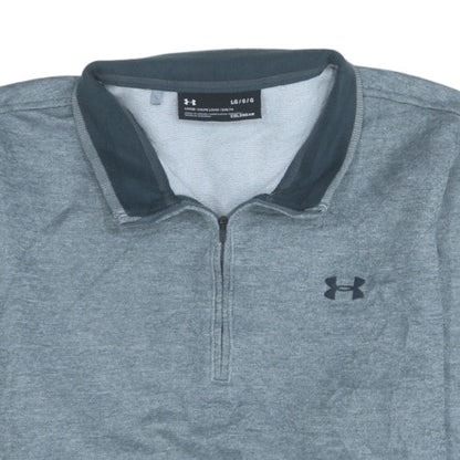 Mens UK Size L Under armour Grey Henley Sweatshirt