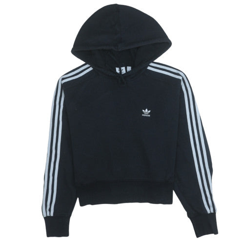 Womens UK Size 8 adidas Black Pullover Hoodie