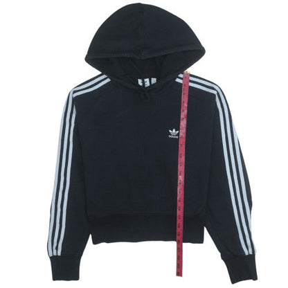 Womens UK Size 8 adidas Black Pullover Hoodie