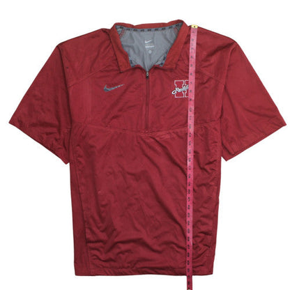 Mens UK Size XL Nike Red 1/2 Zip Sweatshirt