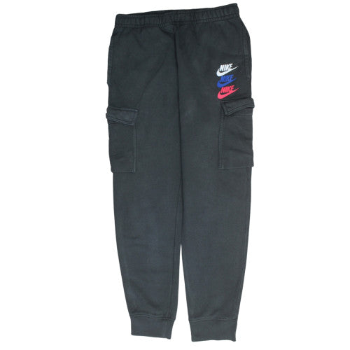 Mens UK Size M Nike Regular Fit Jogger Black Trousers