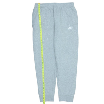 Nike Men's Grey Regular Fit Fleece Sweatpants L