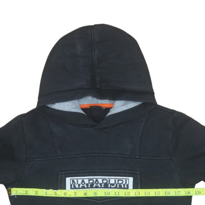 Boys UK Size 10 Years Napapijri Black Pullover Hoodie
