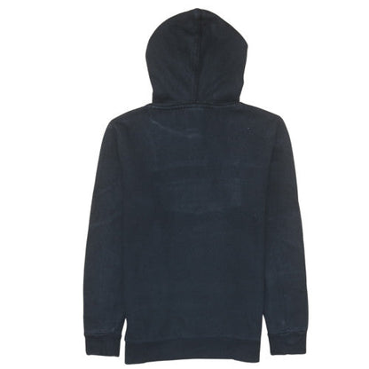 Boys UK Size 10 Years Napapijri Black Pullover Hoodie