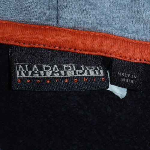 Boys UK Size 10 Years Napapijri Black Pullover Hoodie