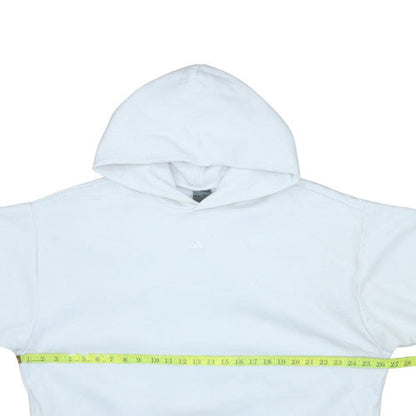 Mens UK Size M adidas White Pullover Hoodie