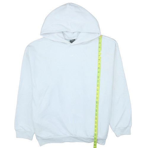 Mens UK Size M adidas White Pullover Hoodie