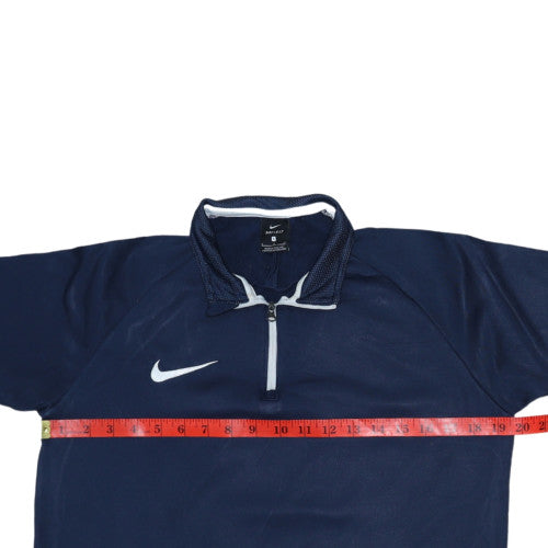 Mens UK Size S Nike Blue Henley Sweatshirt