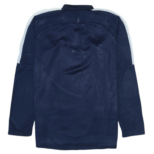 Mens UK Size S Nike Blue Henley Sweatshirt