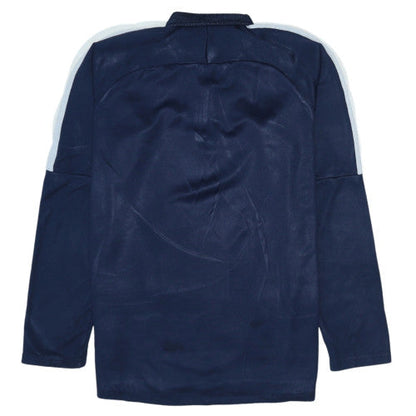 Mens UK Size S Nike Blue Henley Sweatshirt