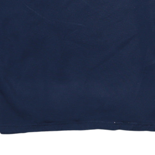 Mens UK Size S Nike Blue Henley Sweatshirt