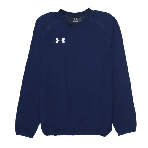 Mens UK Size S Under armour Blue Pullover Sweatshirt