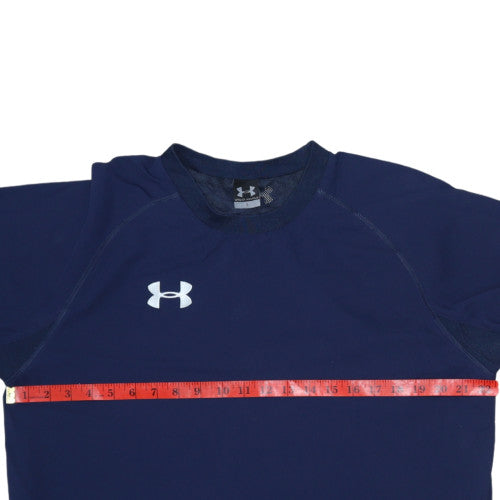 Mens UK Size S Under armour Blue Pullover Sweatshirt