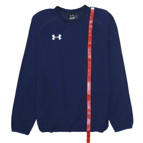 Mens UK Size S Under armour Blue Pullover Sweatshirt