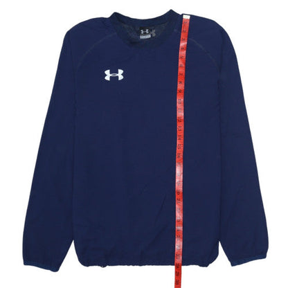 Mens UK Size S Under armour Blue Pullover Sweatshirt