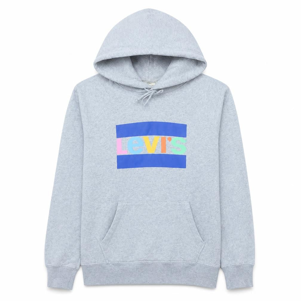 Mens UK Size S Levi's Grey Pullover Hoodie