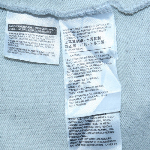 Mens UK Size S Levi's Grey Pullover Hoodie
