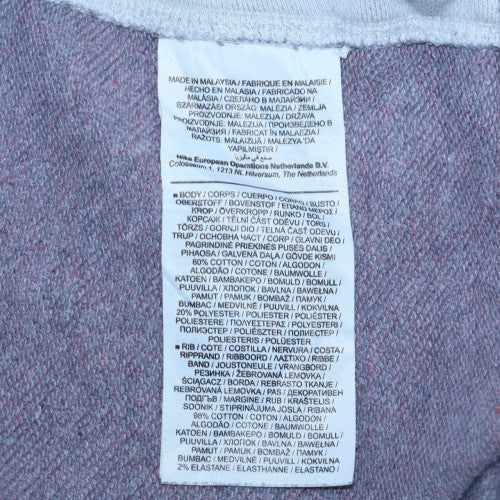 Mens UK Size M Nike White Full Zip Hoodie