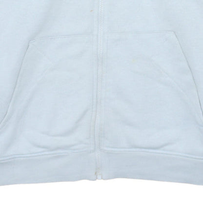 Mens UK Size M Nike White Full Zip Hoodie