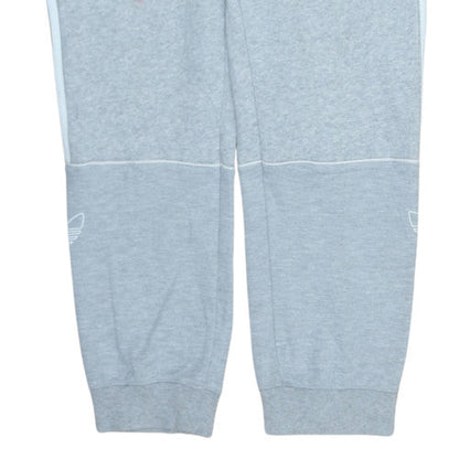 Adidas Mens Grey L Sweatpants Jogger Trousers Elastic Waist