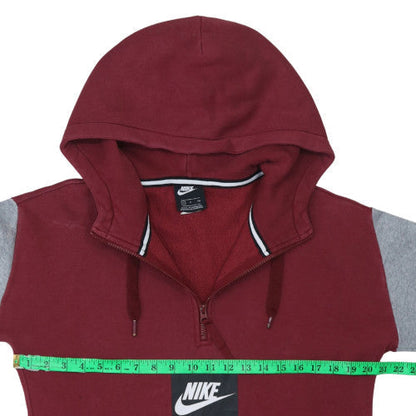 Mens UK Size S Nike Red Pullover Hoodie