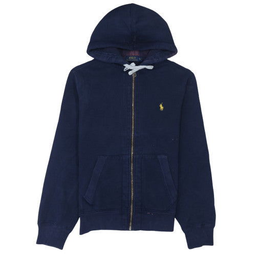 Mens UK Size S Ralph Lauren Blue Full Zip Hoodie