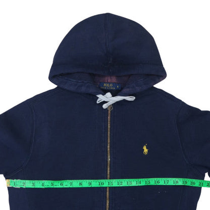 Mens UK Size S Ralph Lauren Blue Full Zip Hoodie