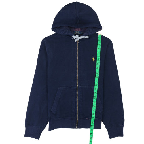 Mens UK Size S Ralph Lauren Blue Full Zip Hoodie