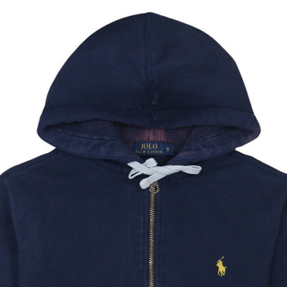 Mens UK Size S Ralph Lauren Blue Full Zip Hoodie