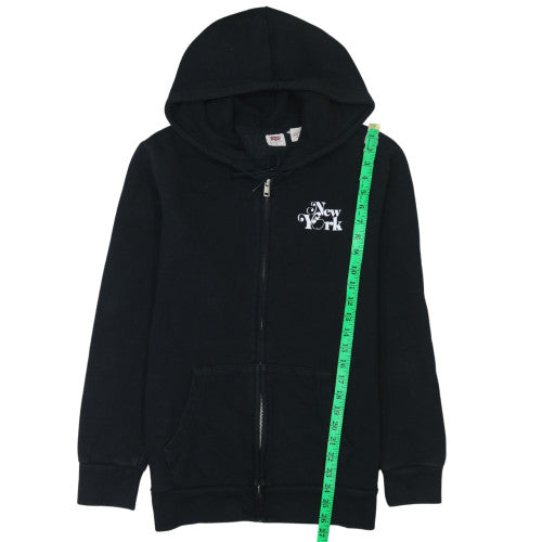 Womens UK Size S Levi's Black Full Zip Hoodie
