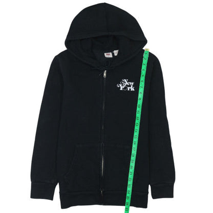 Womens UK Size S Levi's Black Full Zip Hoodie