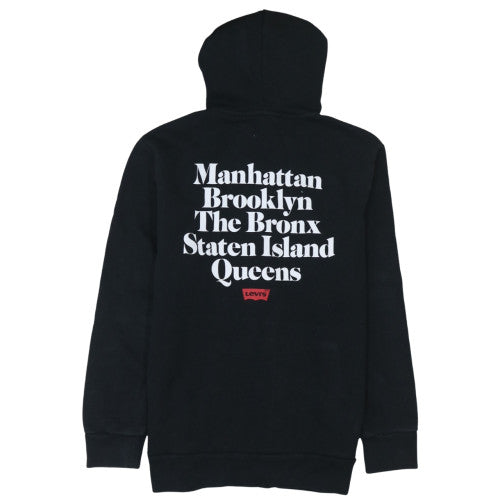 Womens UK Size S Levi's Black Full Zip Hoodie