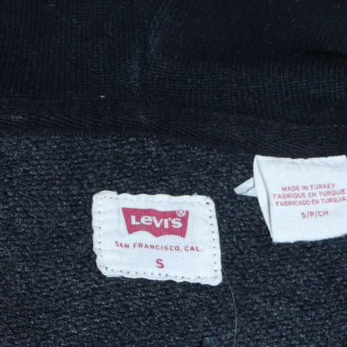 Womens UK Size S Levi's Black Full Zip Hoodie