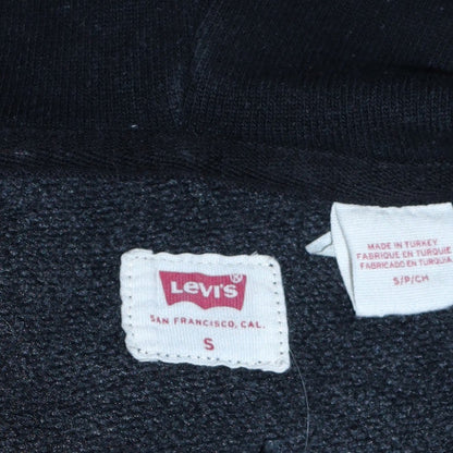 Womens UK Size S Levi's Black Full Zip Hoodie