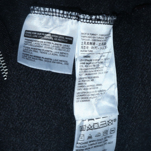 Womens UK Size S Levi's Black Full Zip Hoodie