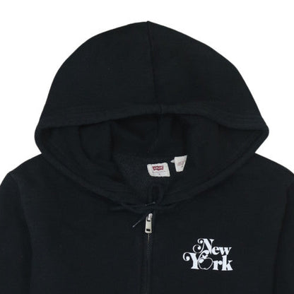 Womens UK Size S Levi's Black Full Zip Hoodie