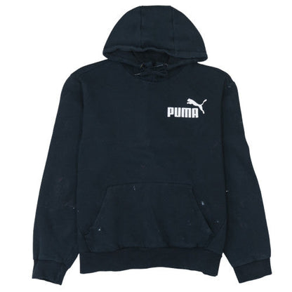 Mens UK Size L PUMA Black Pullover Hoodie