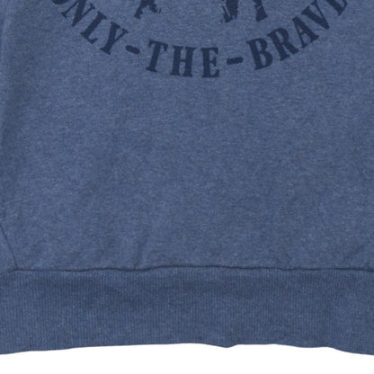 Mens UK Size L Diesel Blue Pullover Hoodie